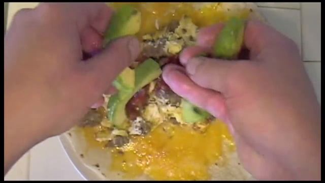Sausage Breakfast Burrito Recipe With Fresh Avocado And Salsa