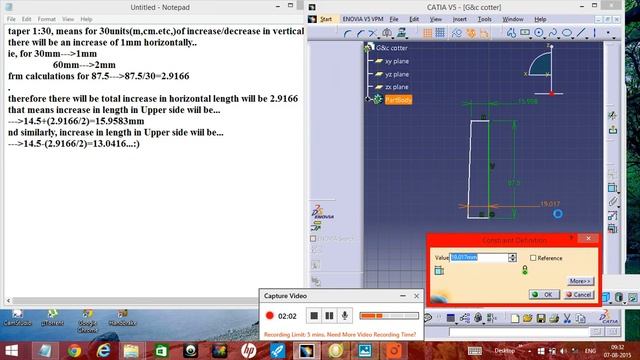 Gib & Cotter Joint Assembly| Part-3: COTTER | Catia Tutorial смотреть онлайн