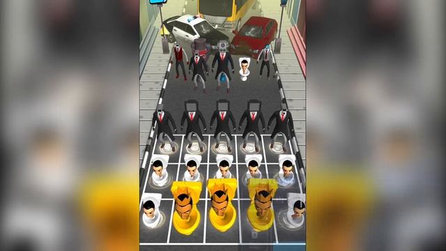 MERGE SKIBIDI Toilet Monster Run vs Cameraman Tvman Traffic man 3D Battle Gameplay смотреть онлайн