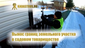 Вынос границ земельного участка в СНТ