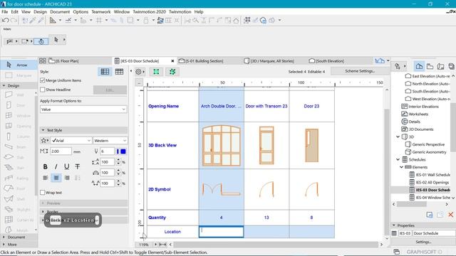 How to create a door schedule in archicad смотреть онлайн