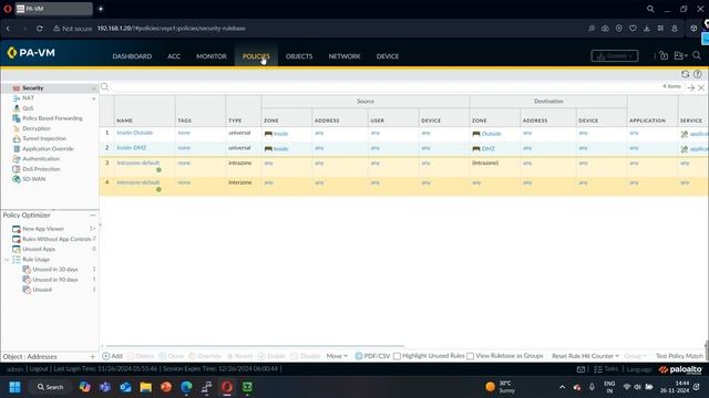 Day 8 | Main Dashboard of Palo Alto Networks Next-Generation Firewall | Palo Alto GUI Interface смотреть онлайн