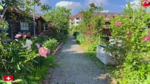 Прогуливаемся по Швейцарскому саду! Мир швейцарских садоводов! Лето в Швейцарии 4K