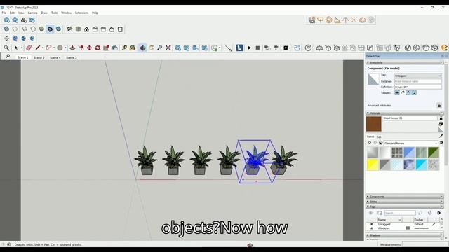 How to copy Multiple objects in Sketchup смотреть онлайн