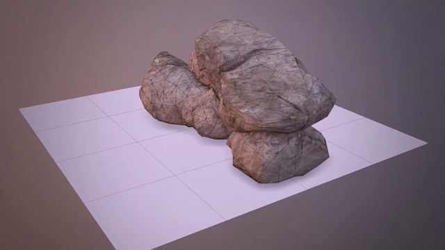 Download Free Polygon!!! Rock 3D Model_01_360 Turntable смотреть онлайн
