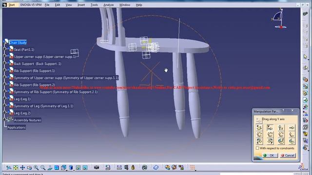 Catia V5 Tutorial|How to design a Chair P12|Furniture & Product Design смотреть онлайн