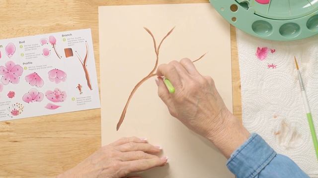 Learn to Paint Cherry Blossoms - FolkArt One Stroke A-Z of Floral Painting смотреть онлайн