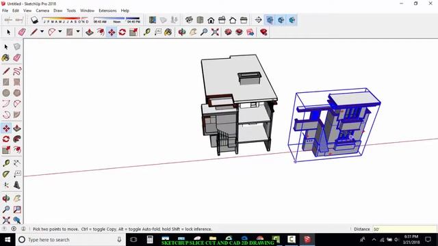 How to slice cut in Google SketchUp смотреть онлайн