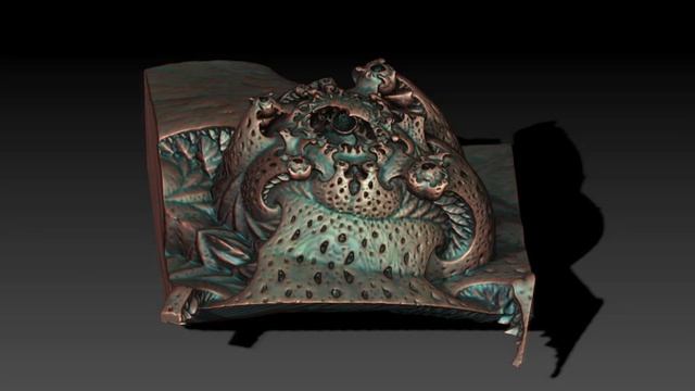 3d fractals - ZBrush turntables смотреть онлайн
