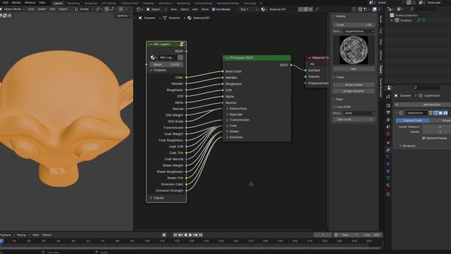 Fluent Materializer Blender 021 Add Mix Layer Select Node + F смотреть онлайн