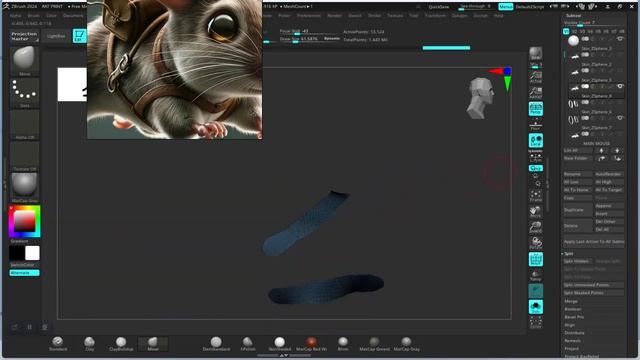 06 MOUSE BELT STRAP SCULPT ZBRUSH смотреть онлайн