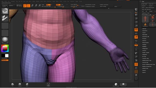 Zbrush 2 Subtools, Masking, Polygroups, Custom UI смотреть онлайн