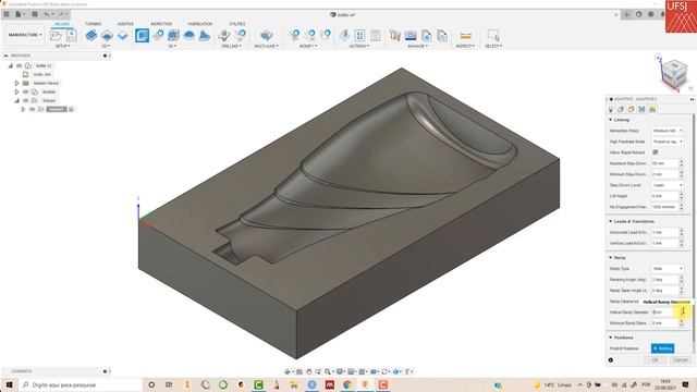 Fresamento CAM no Fusion 360: Fresamento de cavidades 3D смотреть онлайн
