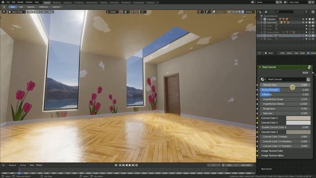 Blender 2.80 EEVEE "Procedural Shader Bank " Real Concrete смотреть онлайн