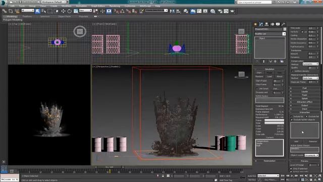 Phoenix FD Detailed Tutorial - pflow Explosion Mixing RGB смотреть онлайн