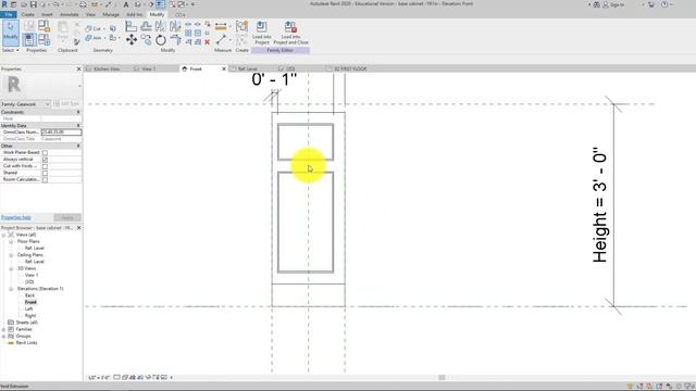 Revit Basics - Tiny House - 12 - kitchen cabinets continued смотреть онлайн