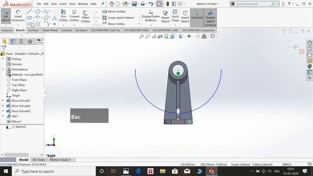 solidworks tutorial bearing bracket part 43 смотреть онлайн
