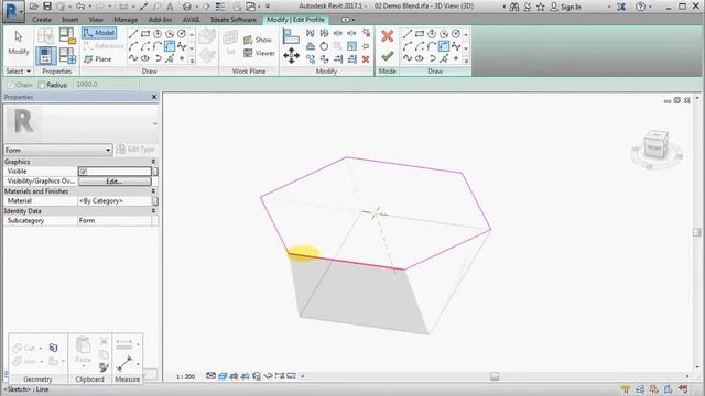 02 Create a Blend in Revit Conceptual Mass Environment смотреть онлайн