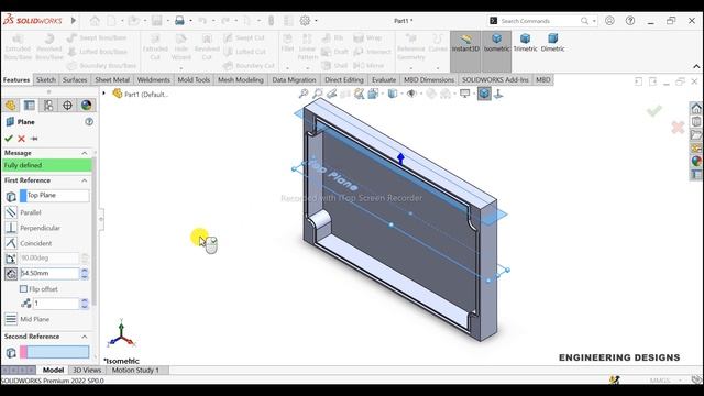 PCB Enclosure Design SolidWorks | Part 2 | Box in SolidWorks| For Product Designers смотреть онлайн