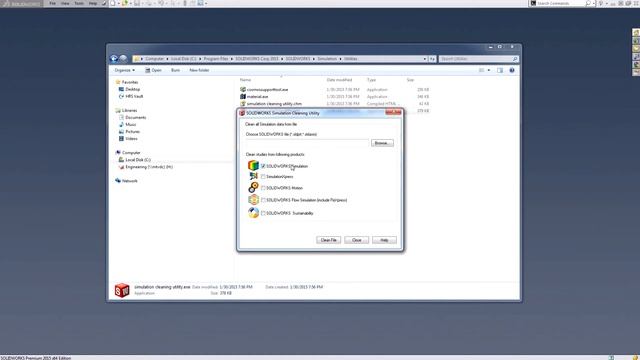 SOLIDWORKS Simulation - Simulation Cleaning Utility смотреть онлайн