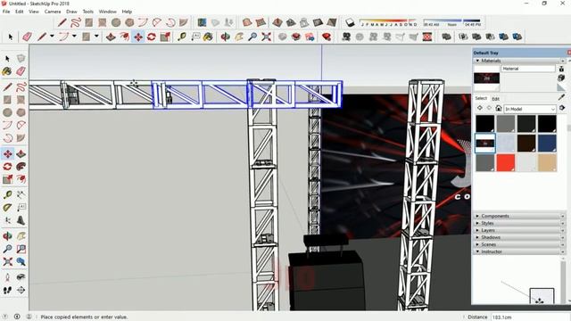 TUTORIAL SKETCHUP - DESAIN RIGGING STAGE SECARA MUDAH & CEPAT смотреть онлайн