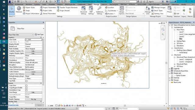 V2 Revit2016 Link Højdekurver ind Revit bja 2015 01 18 A смотреть онлайн
