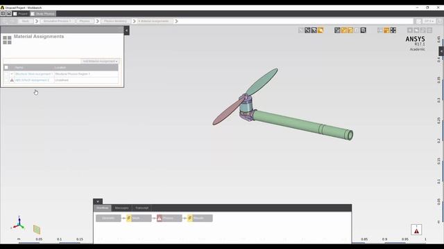 ANSYS AIM Student: Modal Analysis Of The Drone Arm