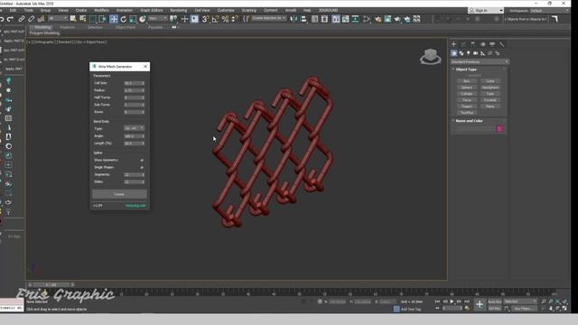 How to create wire mesh in 3ds max - Eris Graphic смотреть онлайн