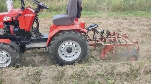 Копка картошки самодельным  МТ