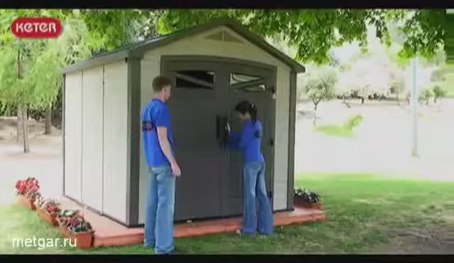 Сарай из пластика сборка своими руками смотреть онлайн