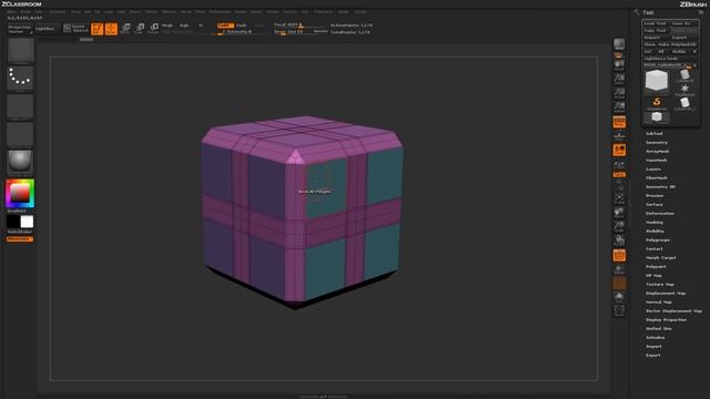 ZBrush ZModeler Polygon Actions - Poly Bevel смотреть онлайн
