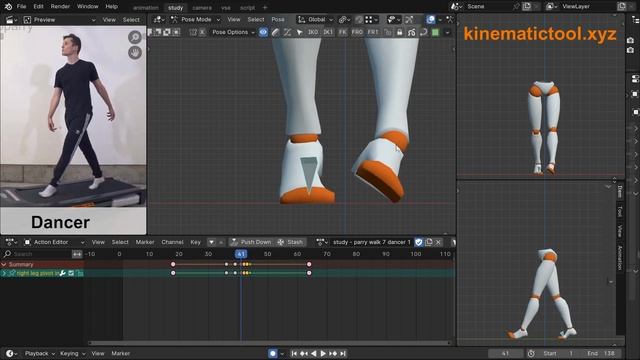 Walk Cycle Study - Parry Dancer смотреть онлайн