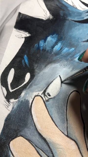 Megumi Fushiguro | роспись вещей на заказ #художник #анимеарт #кастом смотреть онлайн