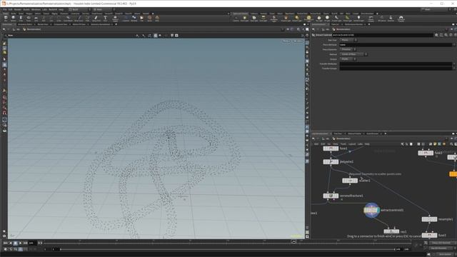 How to Make a Curve Based Object Materialize in Houdini 19.5 смотреть онлайн
