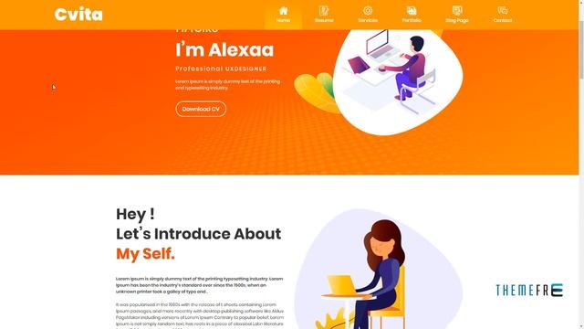 Cvita - CV Resume Personal Portfolio HTML Template Homer Humph смотреть онлайн