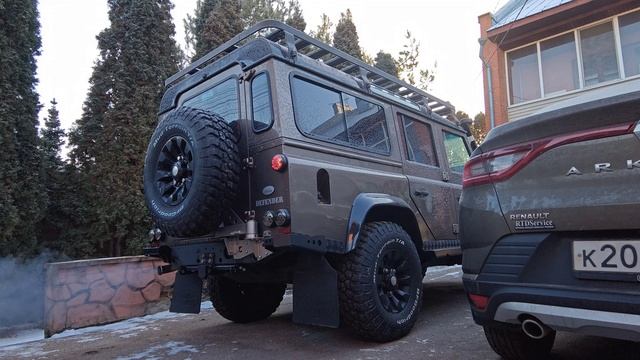 Land Rover Defender запуск двигателя при помощи предпускового догревателя Webasto Thermo Top EVO C. смотреть онлайн