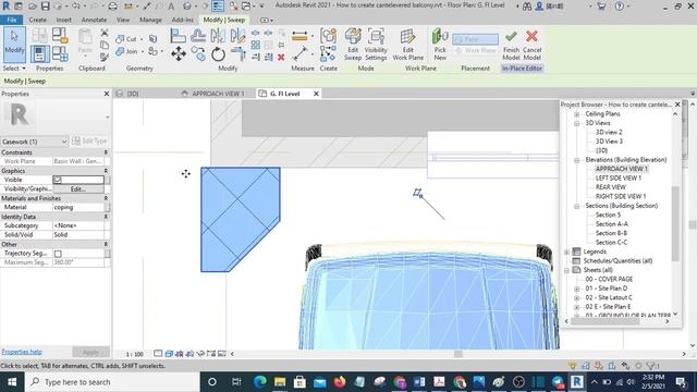 How to create special entrance portch using sweep смотреть онлайн