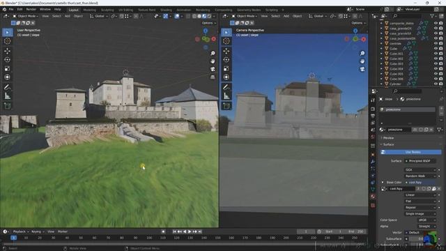 Castel Thun 3d speedart. This video is not for advertising, it is not for profit. Fspy Blender смотреть онлайн