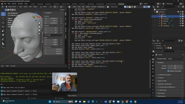 Remeshing with Blender Python Part 2 смотреть онлайн