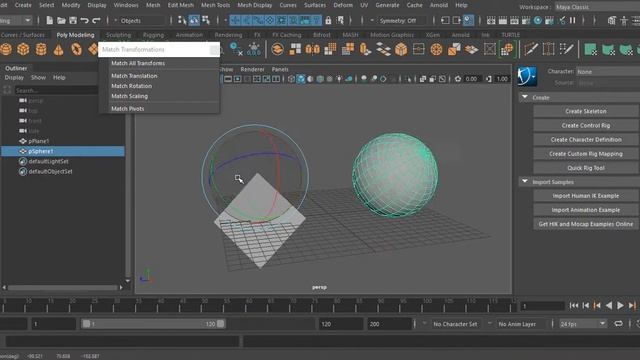 Transform Matching Tips in Maya 2018 смотреть онлайн