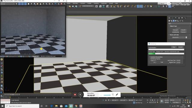 floor tiles design in 3d max material and render settings hindi tutorial part 2/ / advance designer смотреть онлайн