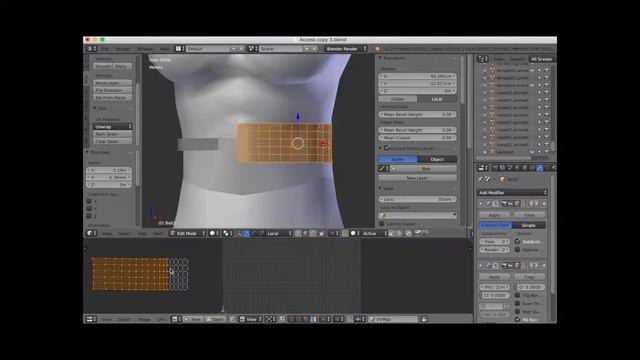 IMVU meshing Blender Belt Tutorial смотреть онлайн