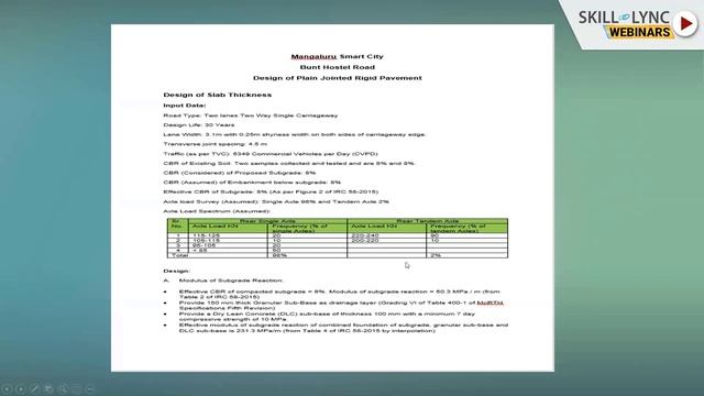 Design of Pavements | Skill-Lync | Workshop смотреть онлайн