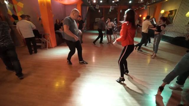 Maria Bogdanova And Denis Brylev Salsa Dancing In Respublica Dance Club, Saturday 14.04.2018