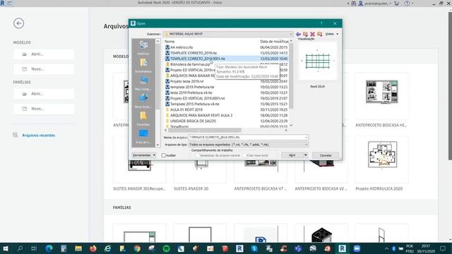 REVIT EAD 2020 _ 1.1 Salvamento em formato template ”.rte” ou Projeto “.rvt” смотреть онлайн