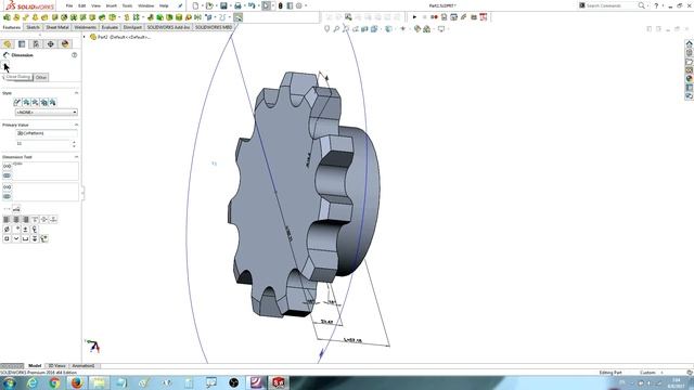 how to create sprocket configuration with excel design table SOLIDWORKS Tutorials # CONFIGURATION# смотреть онлайн