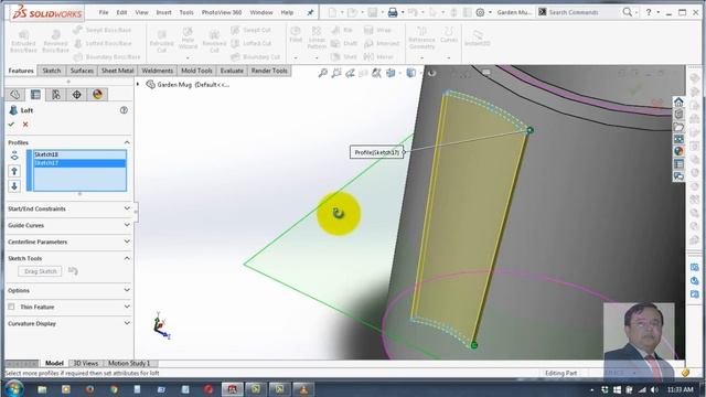 ► SolidWorks Tutorial - Design a Bath Mug - KeyShot Rendering смотреть онлайн