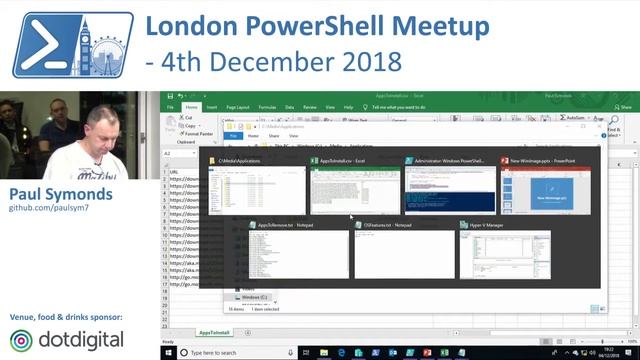 Automating custom Win10 WIM file creation with PowerShell | Paul Symonds | London PowerShell Meetup смотреть онлайн