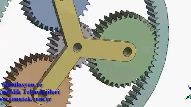 Ansys Rigid Body Dynamics, Gear Simulation смотреть онлайн