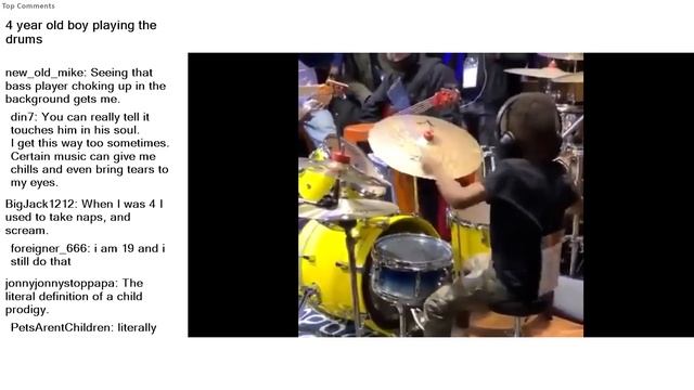 Top Reddit Video - Be AMAZED: 4 year old boy playing the drums смотреть онлайн